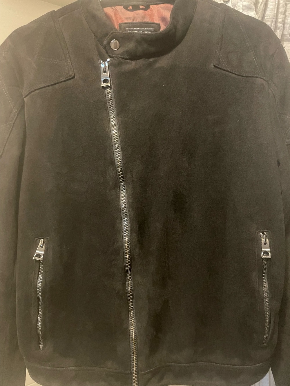 Women’s guess Black Suede Zip Jacket